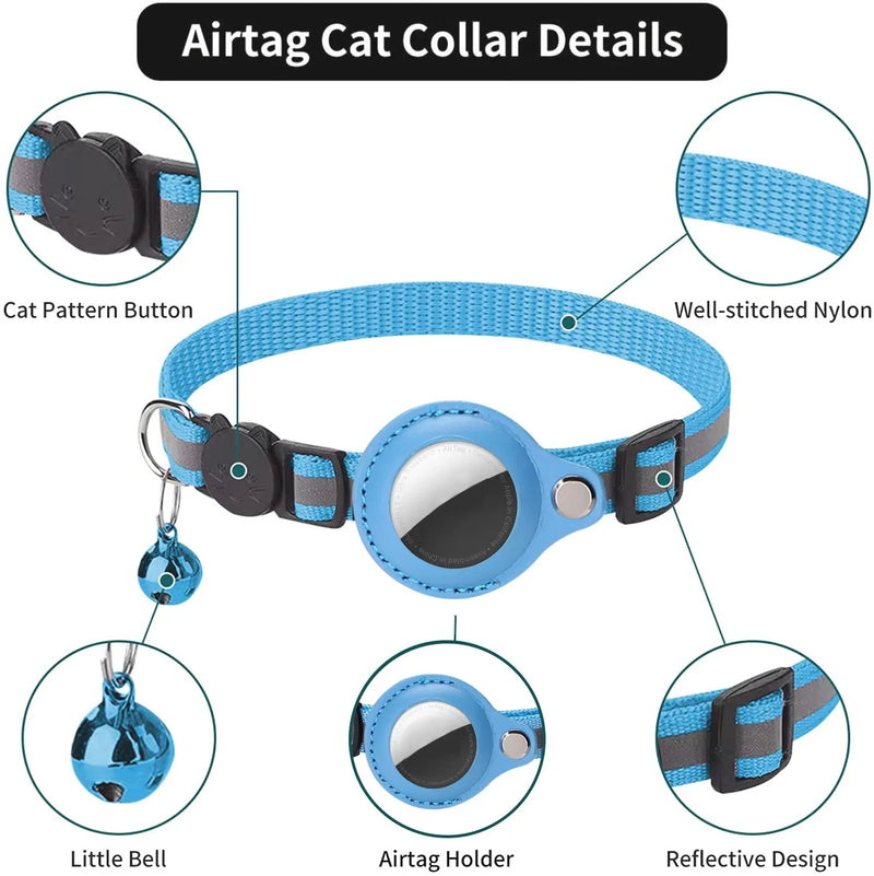 Collar para gatos con soporte AirTag