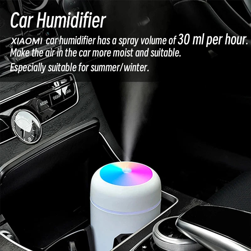 Humidificador de aire Xiaomi H2O 300ml Mini difusor de aroma USB portátil con niebla fría