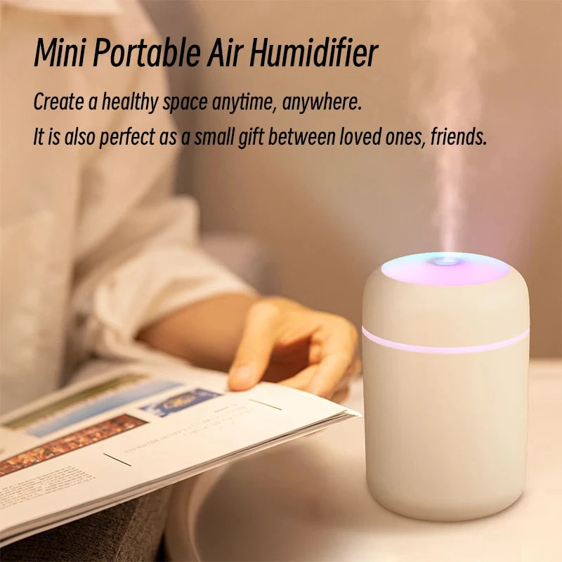 Humidificador de aire Xiaomi H2O 300ml Mini difusor de aroma USB portátil con niebla fría