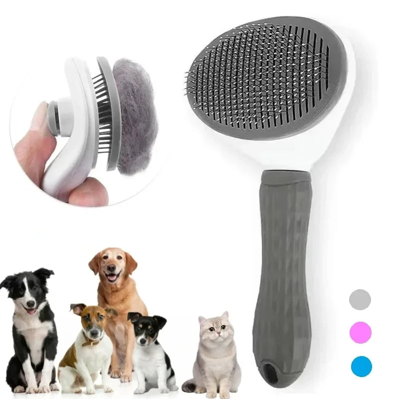 Cepillo automático para eliminar pelos de perros y gatos