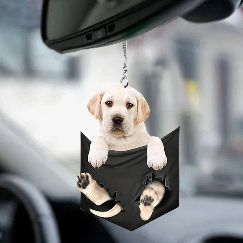 Encantadora decoración: ¡Mini cachorro para tu coche!