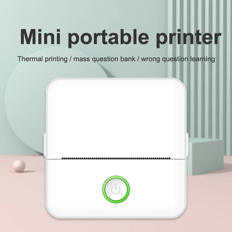 Mini impresora térmica portátil HD Bluetooth