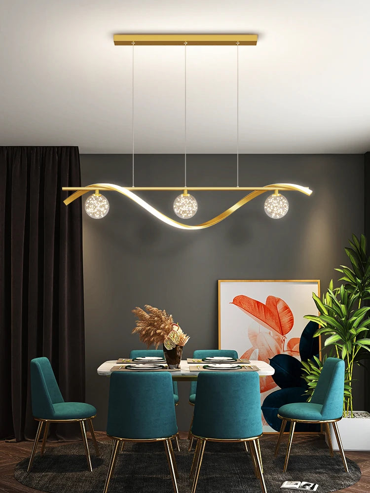 Ilumina tu espacio con estilo: ¡Lámpara colgante LED minimalista ajustable para comedor, cocina y más!