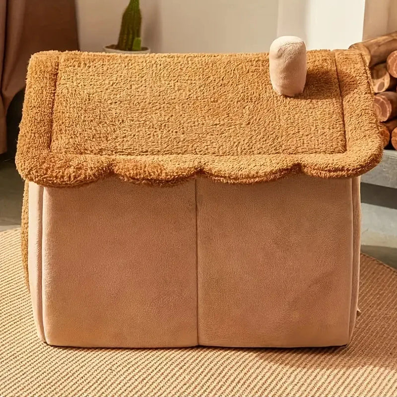 Casa plegable lavable para perros y gatos pequeños.