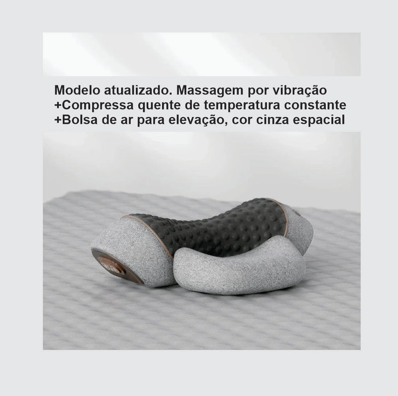 Alivio instantáneo: Almohada masajeadora cervical con calor y vibración para una relajación total