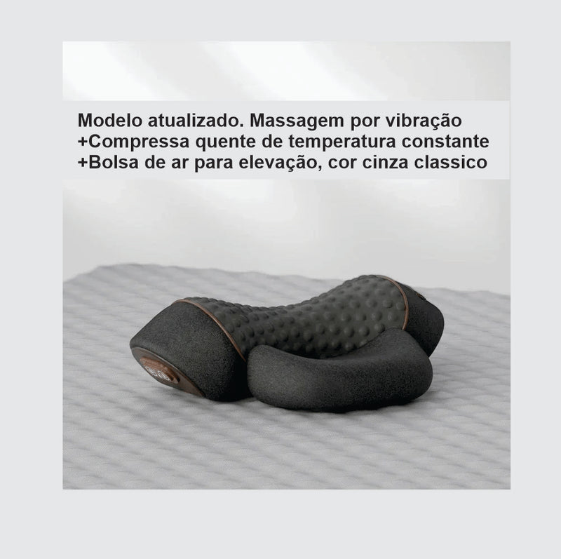 Alivio instantáneo: Almohada masajeadora cervical con calor y vibración para una relajación total