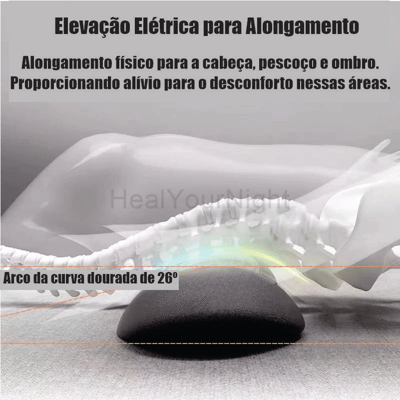 Alivio del dolor de espalda: almohada masajeadora con calefacción y soporte lumbar